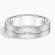 Sterling Baguette Band