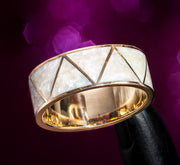 Ivory Prism Cera Stone Band
