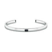 Noir Bezel Cuff Bracelet
