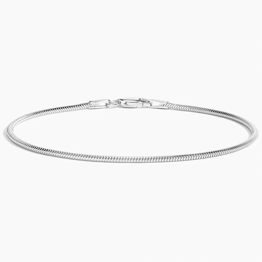 14K White Gold Sleek Chain