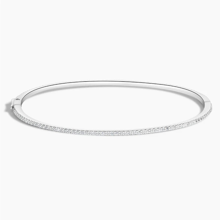 18K White Gold Forever Radiant Bangle