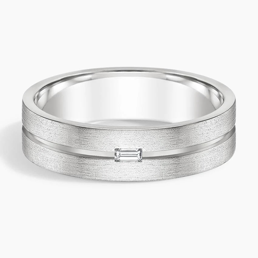 Sterling Baguette Band