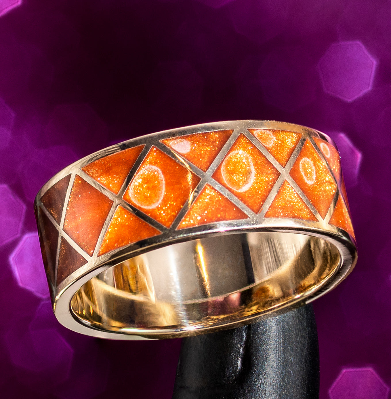 Ember Prism Cera Stone Band