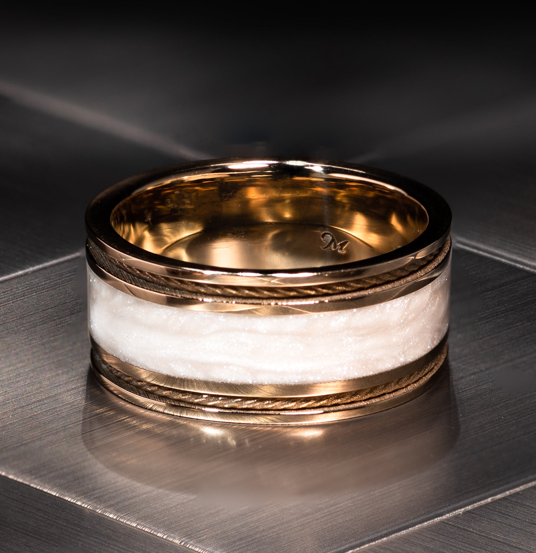 Ivory Rope Cera Stone Band