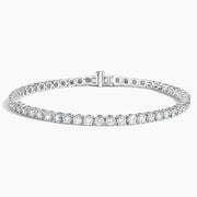 18K White Gold Line Tennis Bracelet