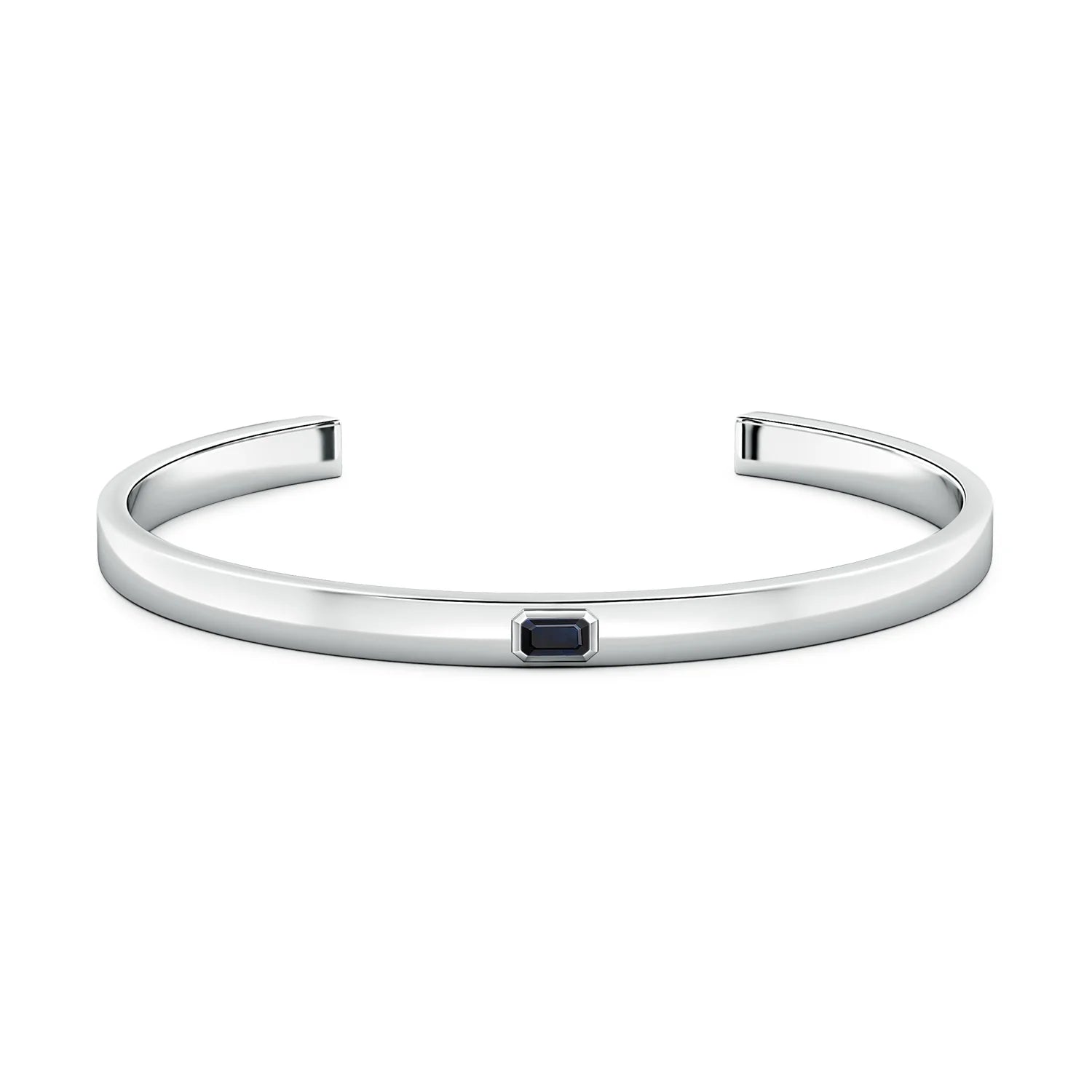 Noir Bezel Cuff Bracelet